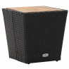 Zestaw Bistro Ogrodowego 3 pcs Czarny polirattan