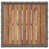Zestaw Bistro Ogrodowego 3 pcs Szary polirattan