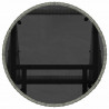 Zestaw Bistro Ogrodowego 3 pcs Szary polirattan