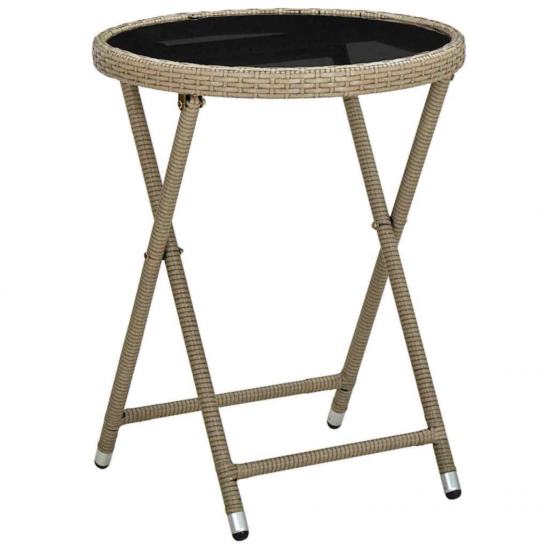 Zestaw Bistro Ogrodowego 3 pcs Beżowy polirattan