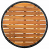 Zestaw Bistro Ogrodowego 3 pcs Czarny polirattan