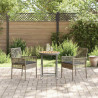 Zestaw Bistro Ogrodowego 3 pcs Szary polirattan