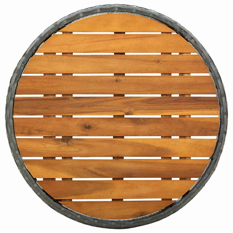 Zestaw Bistro Ogrodowego 3 pcs Szary polirattan
