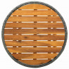 Zestaw Bistro Ogrodowego 3 pcs Szary polirattan