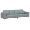 Sofa do salonu Jasnoszary 250 x 77 x 76 cm Poliester
