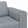 Sofa do salonu Jasnoszary 250 x 77 x 76 cm Poliester
