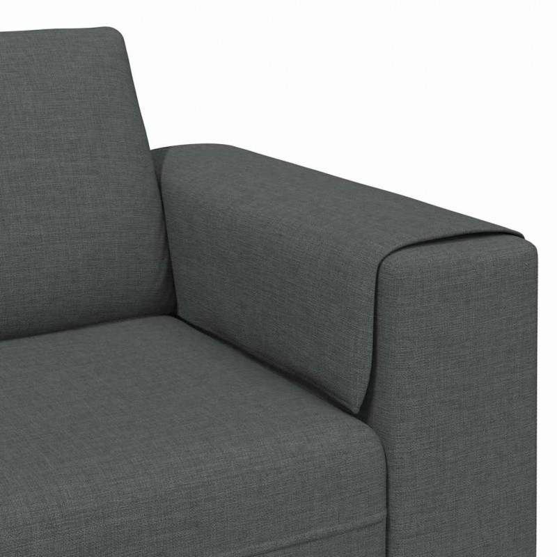Sofa do salonu Ciemnoszary 250 x 77 x 76 cm Poliester