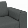 Sofa do salonu Ciemnoszary 250 x 77 x 76 cm Poliester