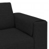 Sofa do salonu Czarny 250 x 77 x 76 cm Poliester