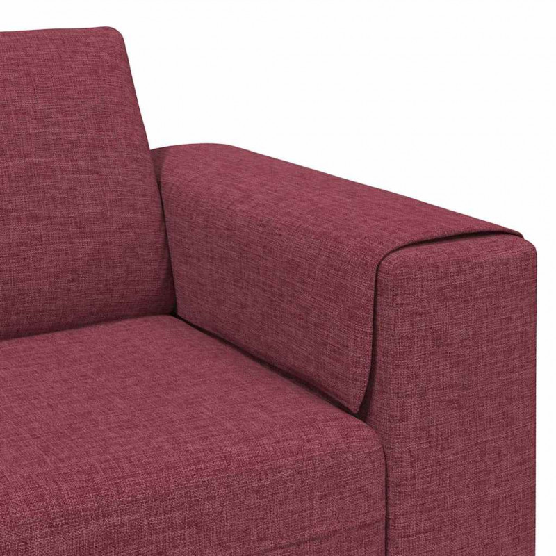 Sofa do salonu Czerwone wino 250 x 77 x 76 cm Poliester