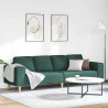 Sofa do salonu Ciemna zieleń 250 x 77 x 76 cm Poliester