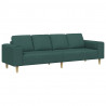 Sofa do salonu Ciemna zieleń 250 x 77 x 76 cm Poliester