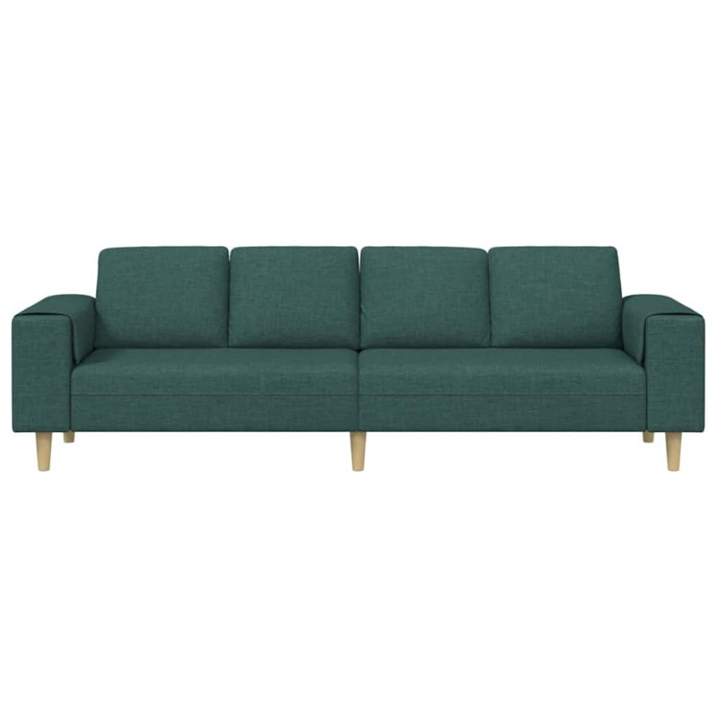 Sofa do salonu Ciemna zieleń 250 x 77 x 76 cm Poliester