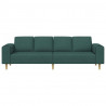 Sofa do salonu Ciemna zieleń 250 x 77 x 76 cm Poliester