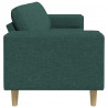 Sofa do salonu Ciemna zieleń 250 x 77 x 76 cm Poliester