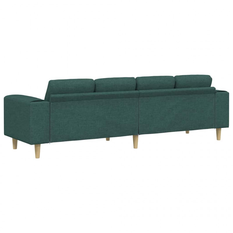 Sofa do salonu Ciemna zieleń 250 x 77 x 76 cm Poliester