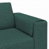 Sofa do salonu Ciemna zieleń 250 x 77 x 76 cm Poliester