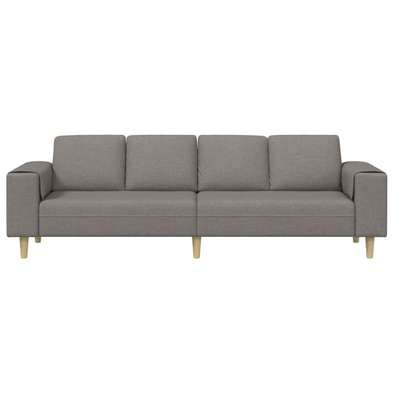 Sofa do salonu Ciemnoszary 250 x 77 x 76 cm Poliester