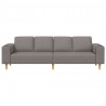 Sofa do salonu Ciemnoszary 250 x 77 x 76 cm Poliester