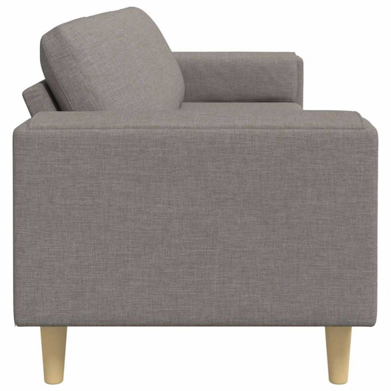 Sofa do salonu Ciemnoszary 250 x 77 x 76 cm Poliester