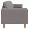 Sofa do salonu Ciemnoszary 250 x 77 x 76 cm Poliester