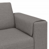 Sofa do salonu Ciemnoszary 250 x 77 x 76 cm Poliester