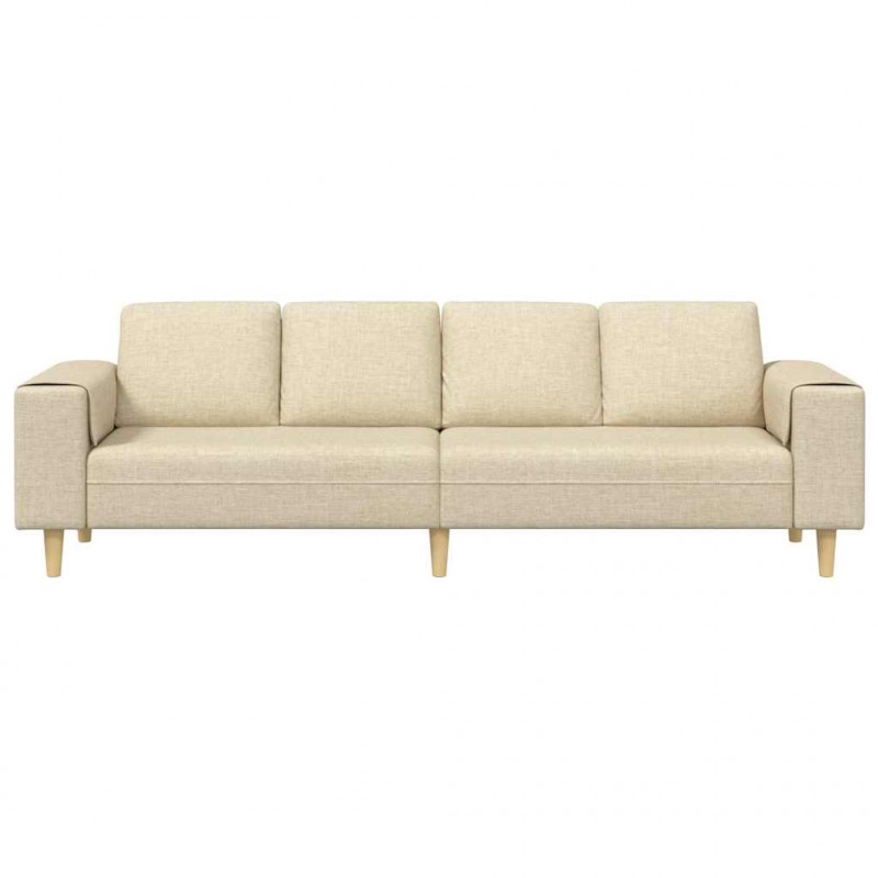 Sofa do salonu Kremowy 250 x 77 x 76 cm Poliester