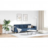 Sofa do salonu Niebieski 250 x 77 x 76 cm Poliester