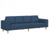 Sofa do salonu Niebieski 250 x 77 x 76 cm Poliester