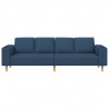 Sofa do salonu Niebieski 250 x 77 x 76 cm Poliester