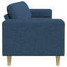 Sofa do salonu Niebieski 250 x 77 x 76 cm Poliester