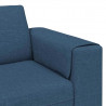 Sofa do salonu Niebieski 250 x 77 x 76 cm Poliester