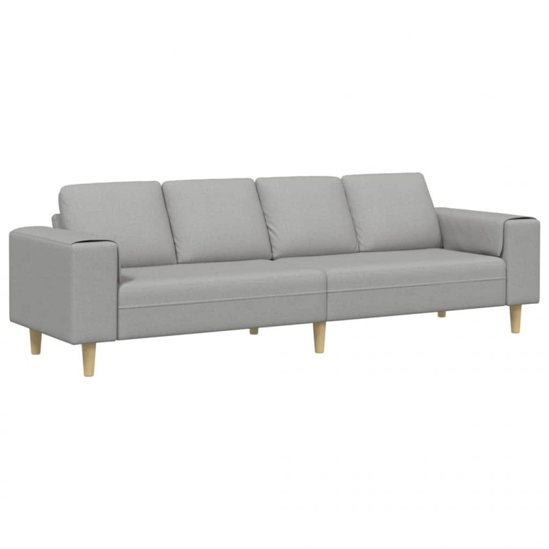 Sofa do salonu Szary chmur 250 x 77 x 76 cm Poliester