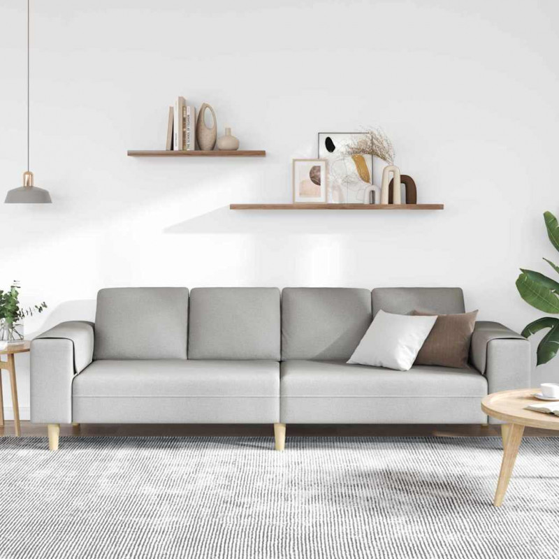 Sofa do salonu Szary chmur 250 x 77 x 76 cm Poliester