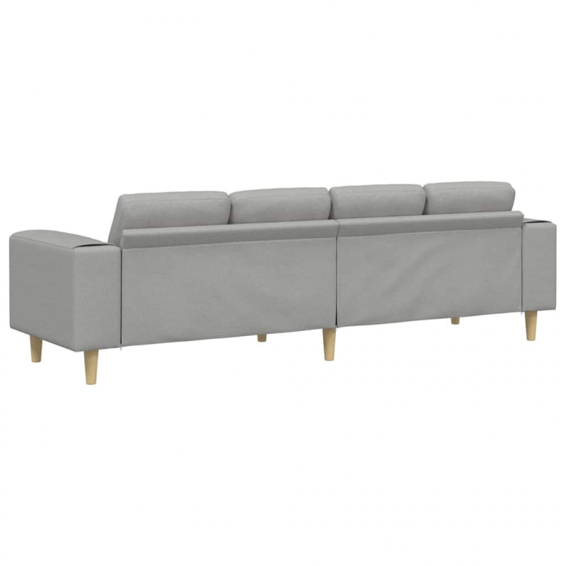 Sofa do salonu Szary chmur 250 x 77 x 76 cm Poliester
