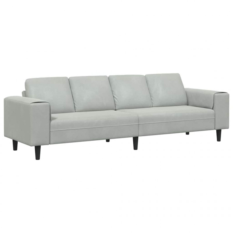 Sofa do salonu Jasnoszary 250 x 77 x 76 cm
