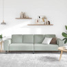 Sofa do salonu Jasnoszary 250 x 77 x 76 cm