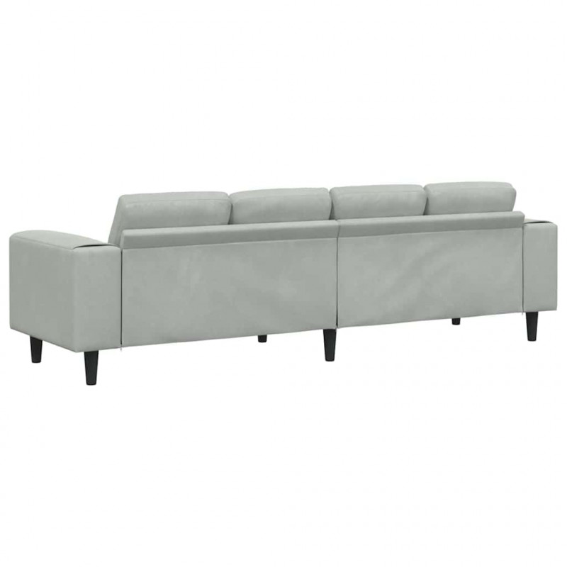 Sofa do salonu Jasnoszary 250 x 77 x 76 cm