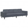 Sofa do salonu Ciemnoszary 250 x 77 x 76 cm