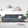 Sofa do salonu Ciemnoszary 250 x 77 x 76 cm