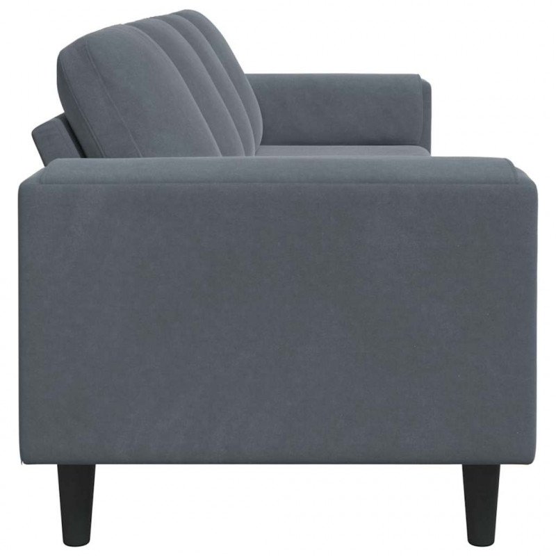 Sofa do salonu Ciemnoszary 250 x 77 x 76 cm