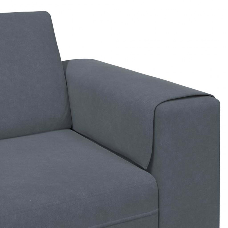 Sofa do salonu Ciemnoszary 250 x 77 x 76 cm