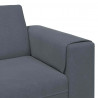 Sofa do salonu Ciemnoszary 250 x 77 x 76 cm