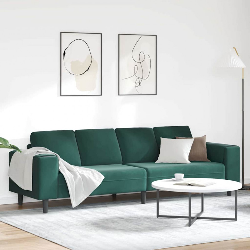 Sofa do salonu Ciemna zieleń 250 x 77 x 76 cm