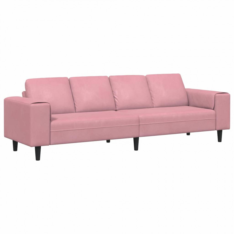 Sofa do salonu Różowy 250 x 77 x 76 cm