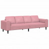 Sofa do salonu Różowy 250 x 77 x 76 cm