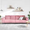 Sofa do salonu Różowy 250 x 77 x 76 cm