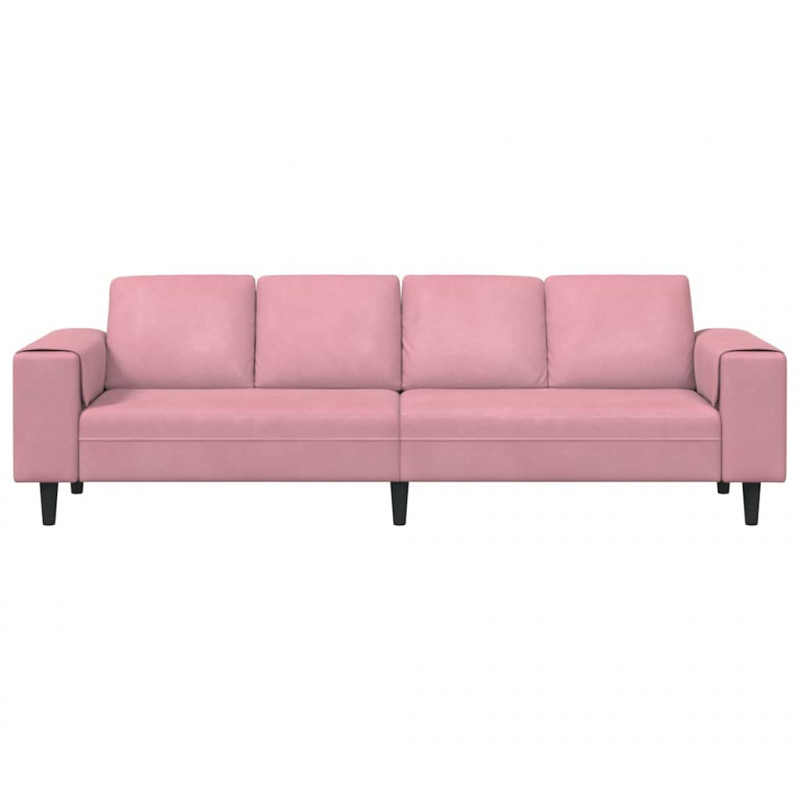 Sofa do salonu Różowy 250 x 77 x 76 cm