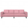 Sofa do salonu Różowy 250 x 77 x 76 cm