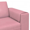 Sofa do salonu Różowy 250 x 77 x 76 cm